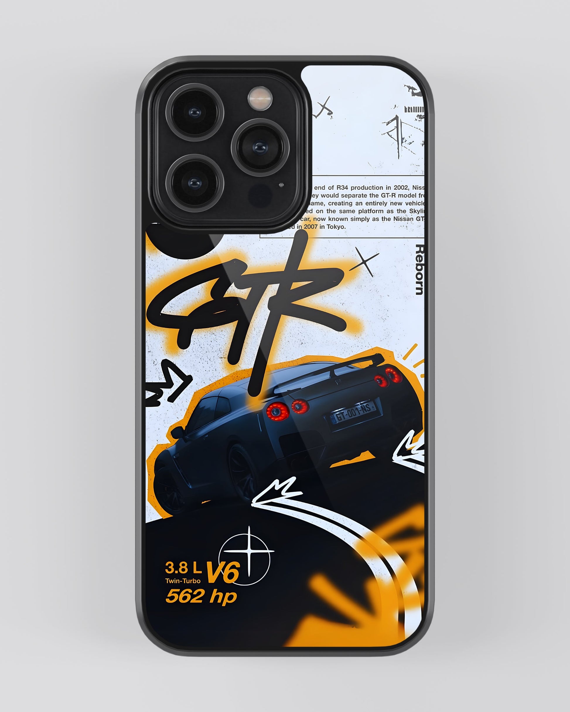 Sports Car Glass Mobile Cover