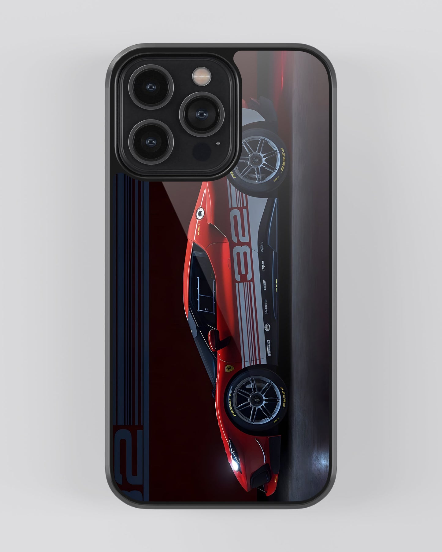 Sports Car Glass Mobile Cover