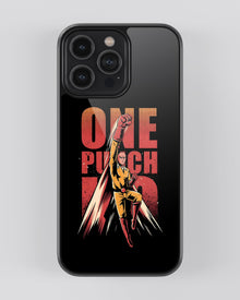 One Punch Man Glass Mobile Cover