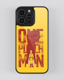 One Punch Man Glass Mobile Cover