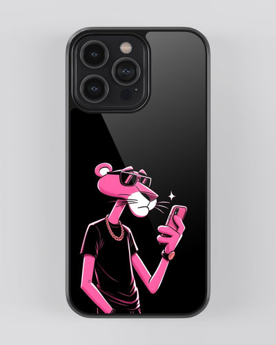 Cartoon Mobile Cover (Pink Panther Dark)