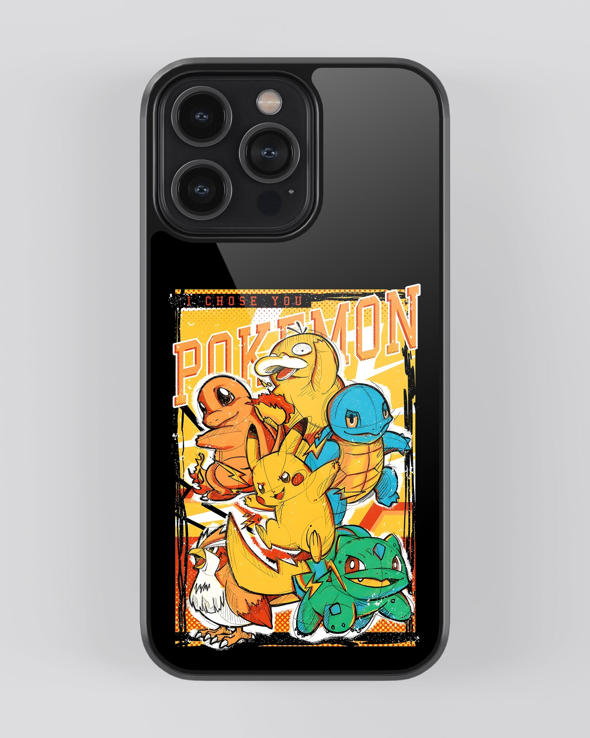 Cartoon Mobile Cover (Pokemon Starter Pack)