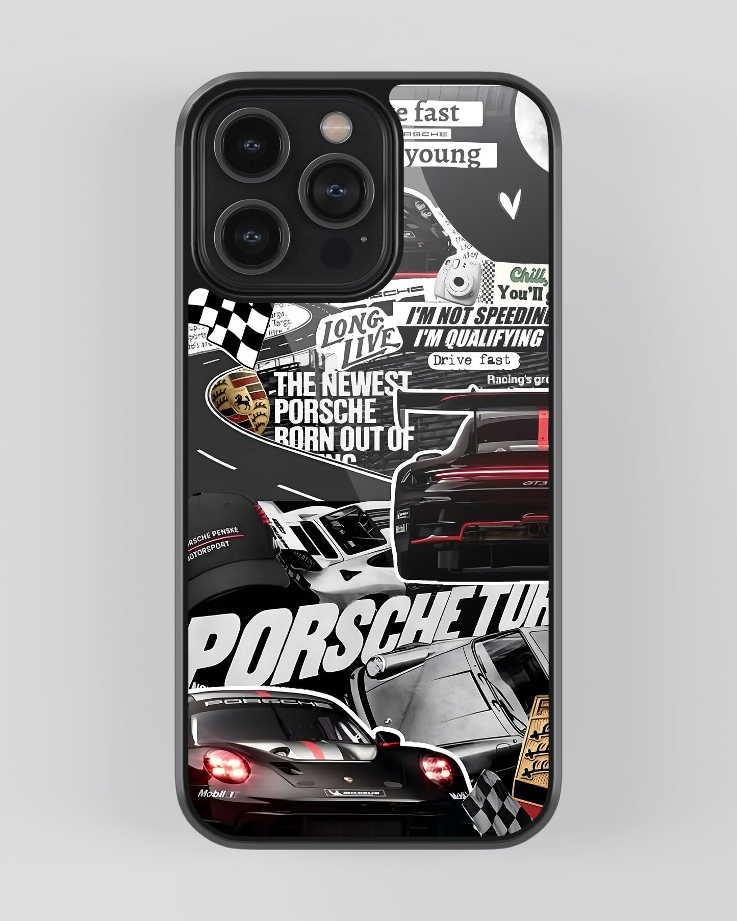 Sports Car Glass Mobile Cover