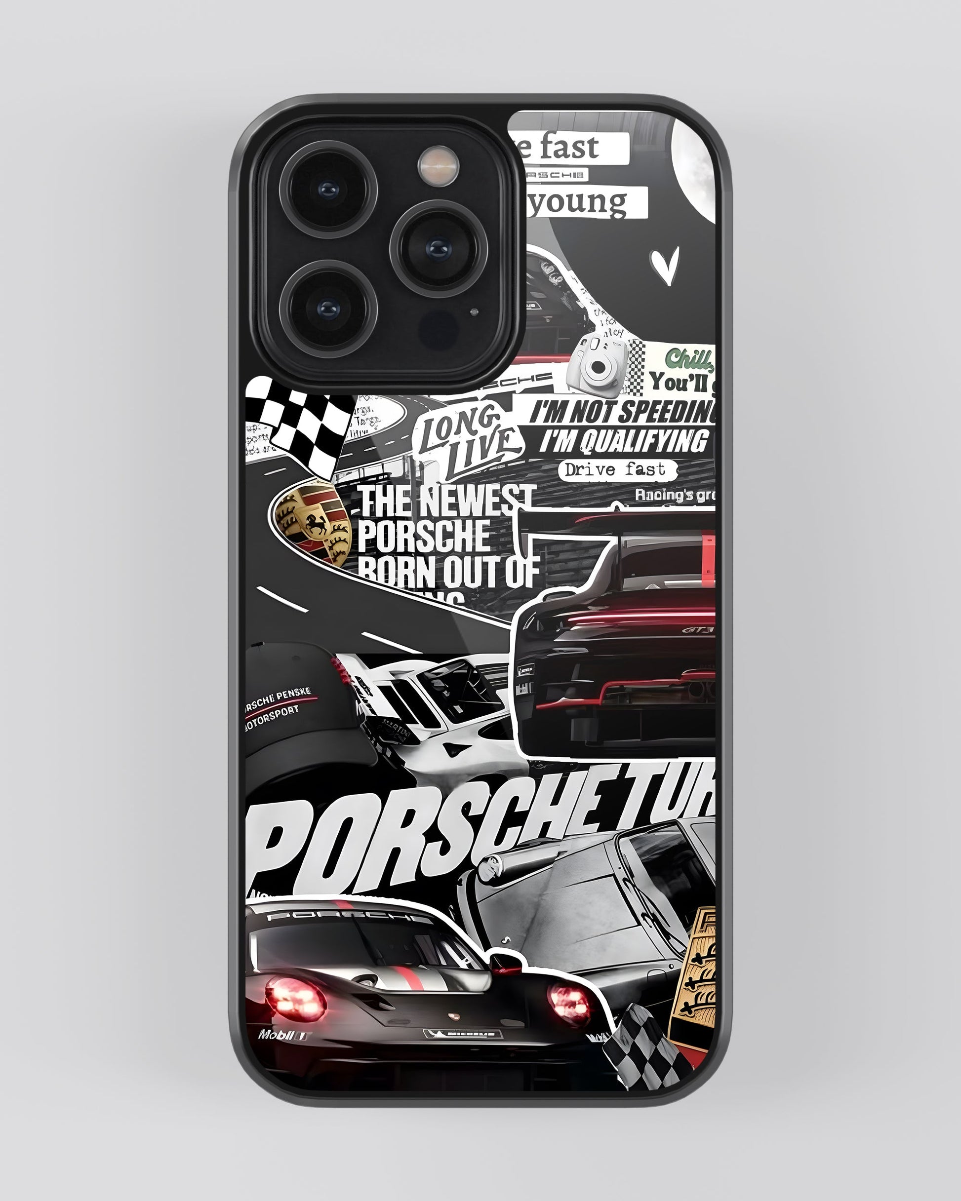 Sports Car Glass Mobile Cover