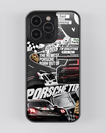 Sports Car Glass Mobile Cover