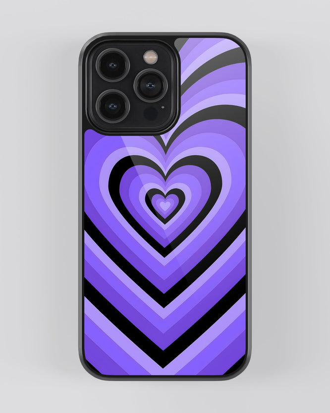 Y2K Mobile Cover (Purple Hearts)