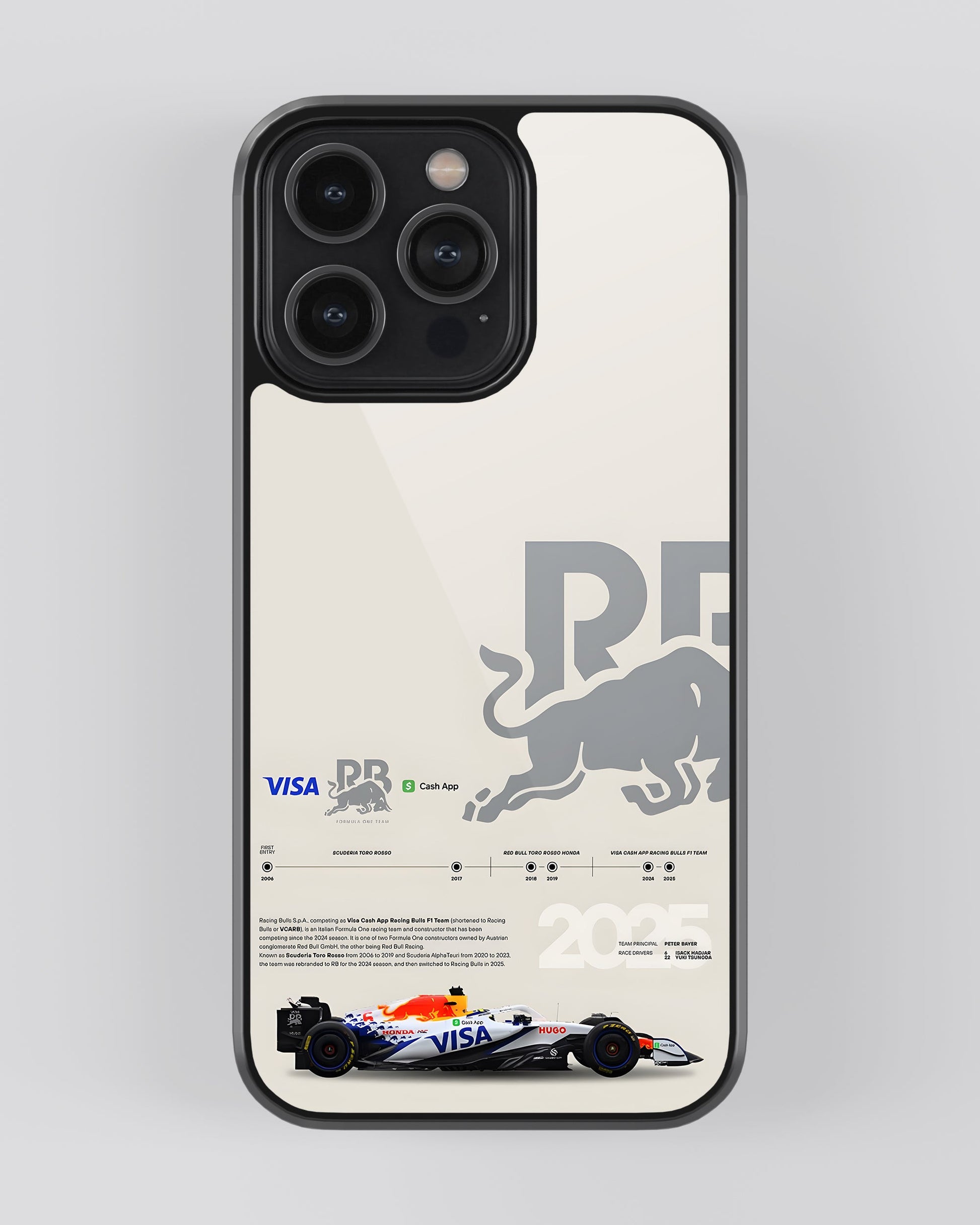 Formula 1 Glass Mobile Cover