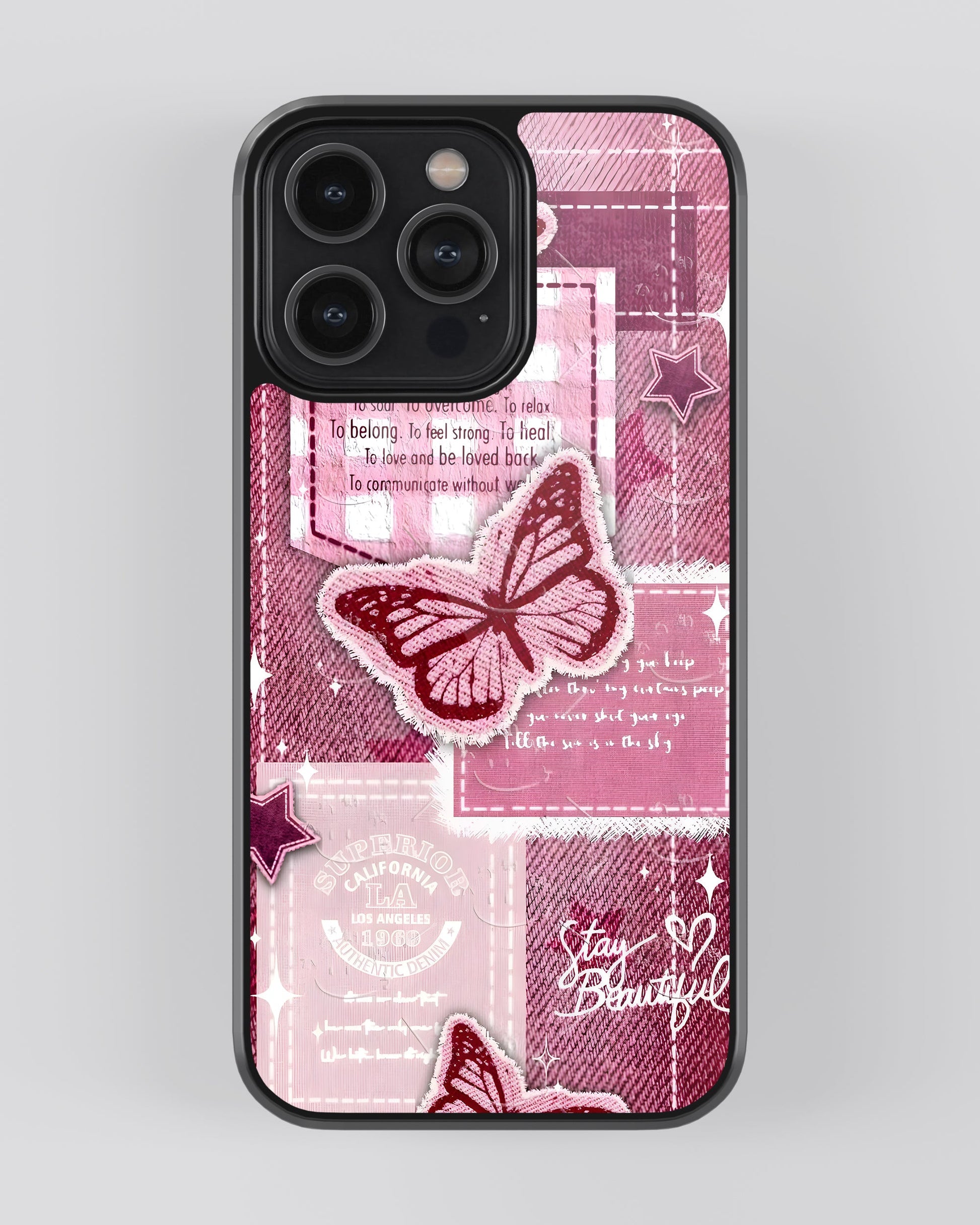 Girls Aesthetic Glass Mobile Cover