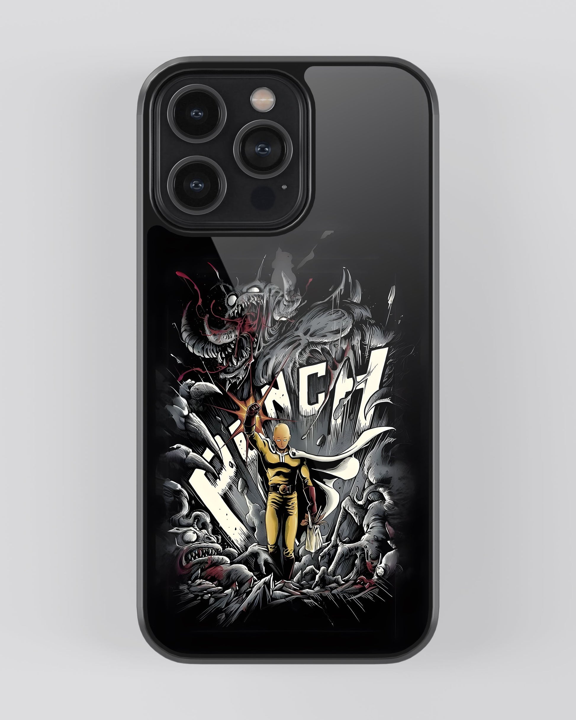 One Punch Man Glass Mobile Cover