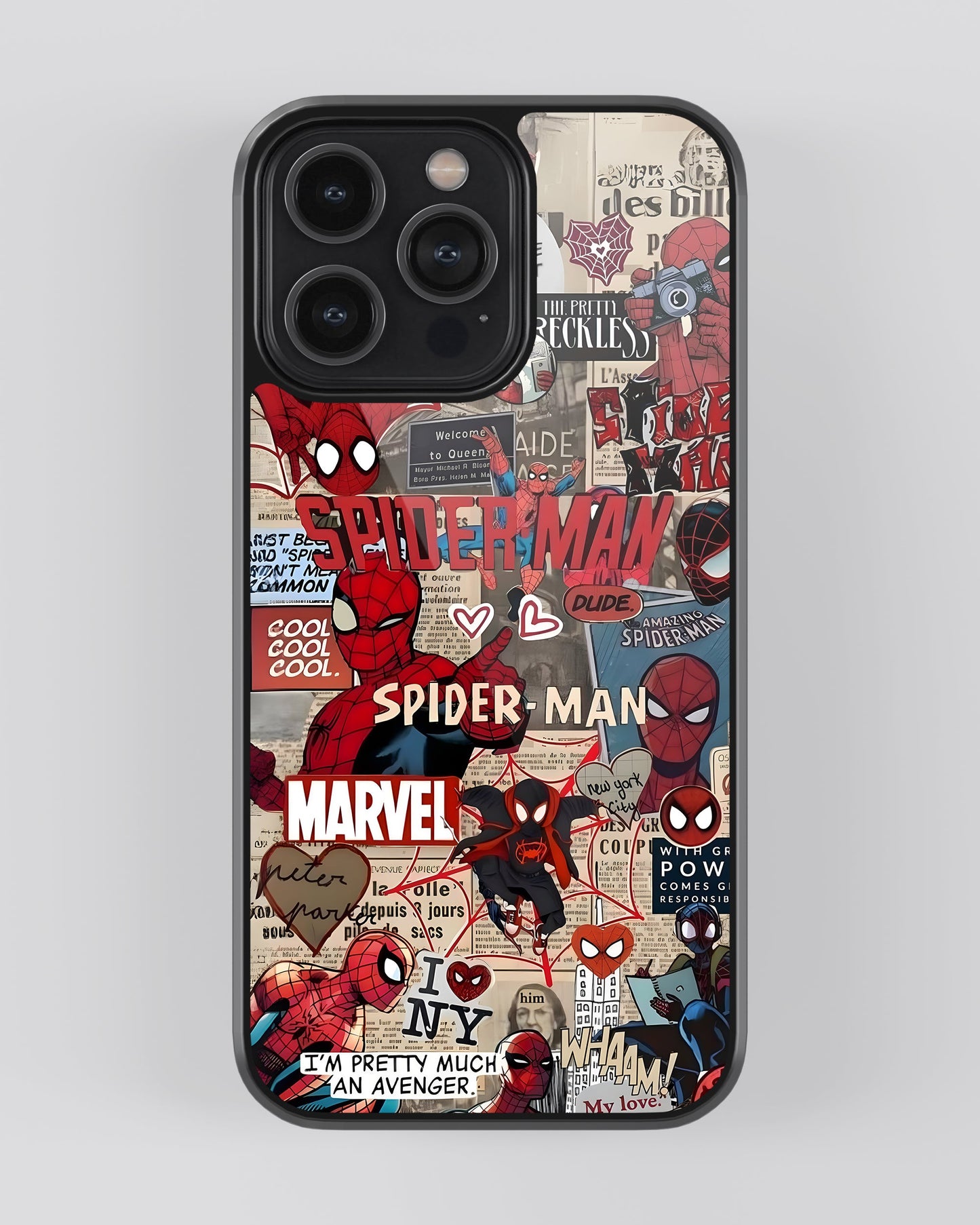Marvel Glass Mobile Cover