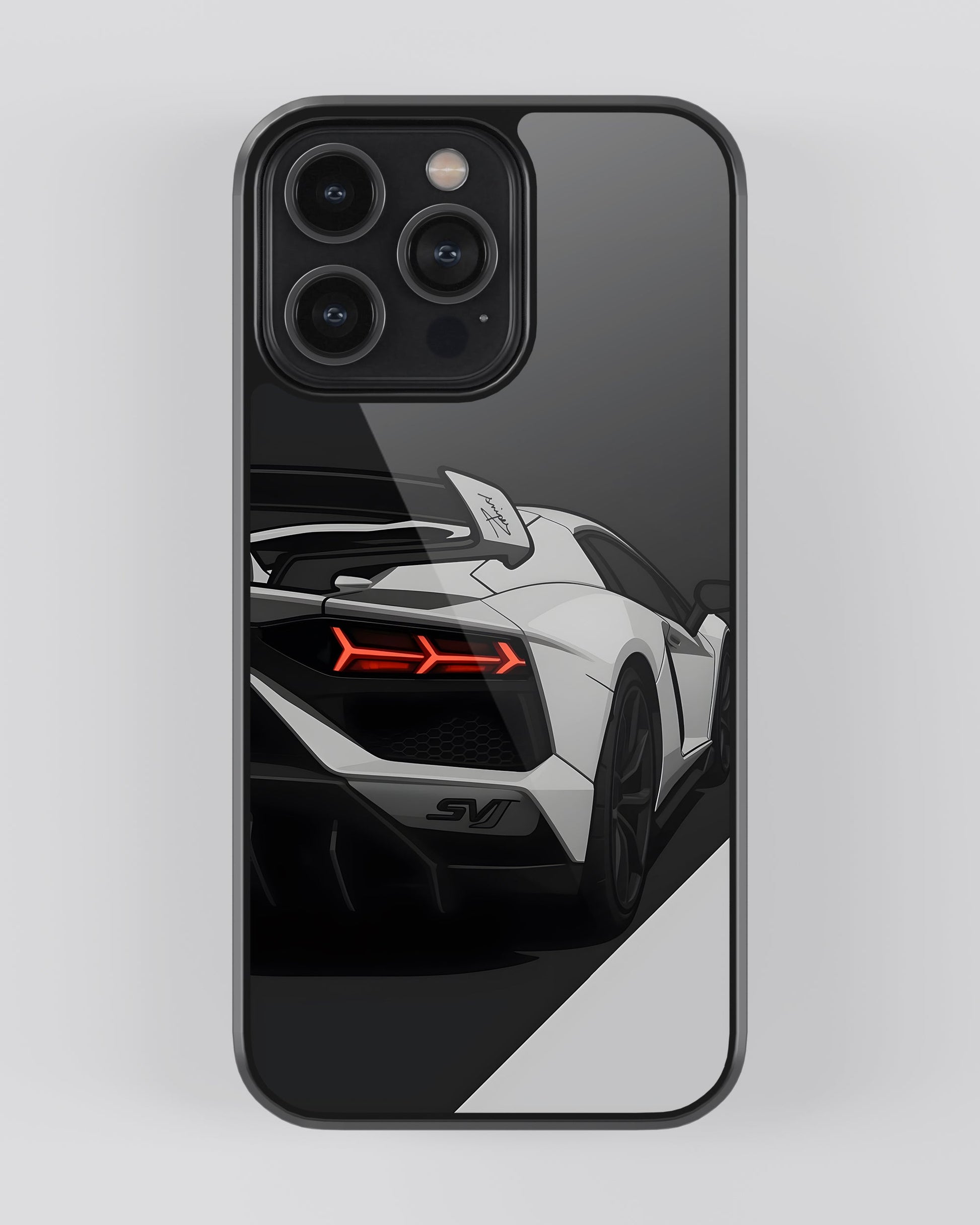 Sports Car Glass Mobile Cover