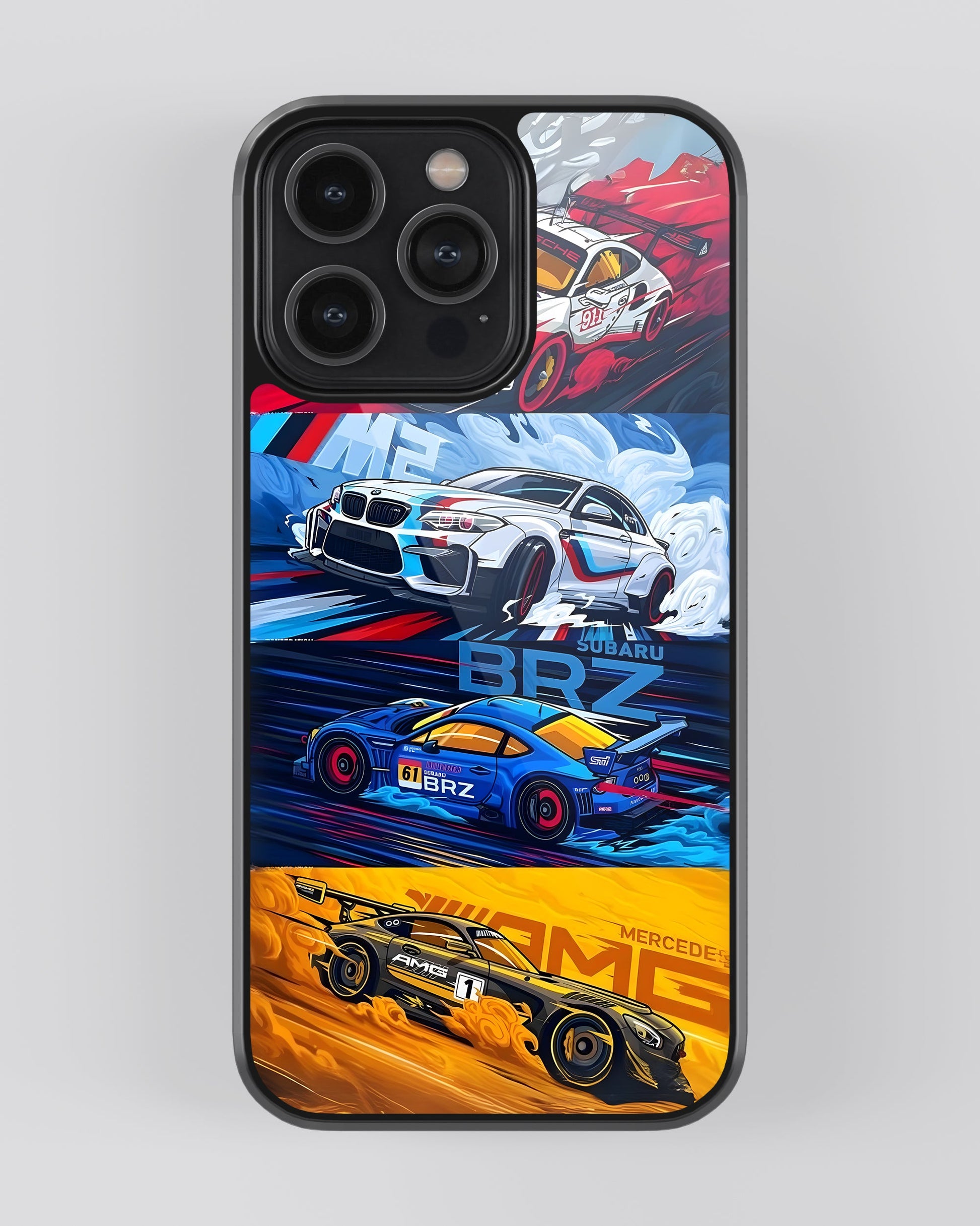Sports Car Glass Mobile Cover