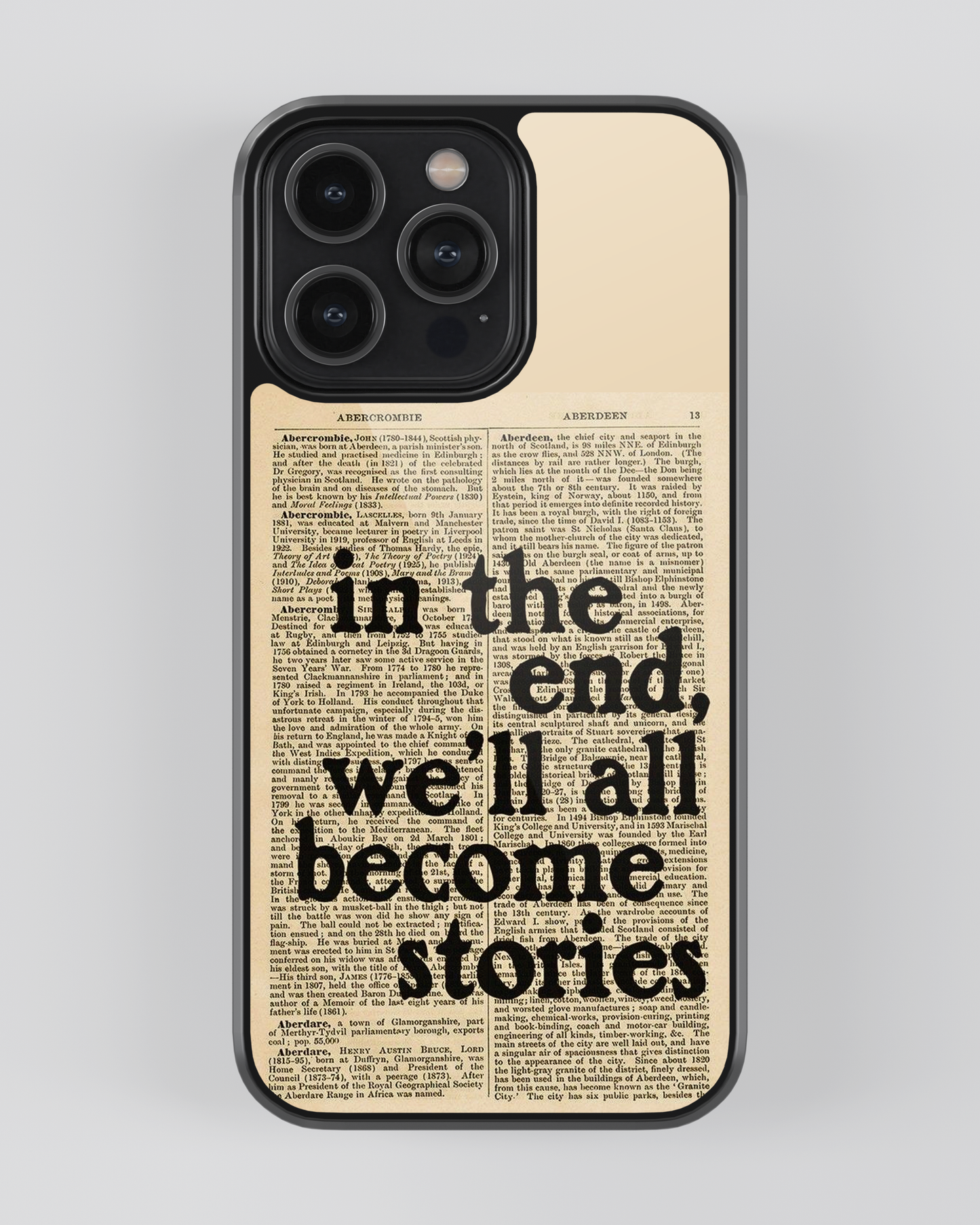 Whispers On Papers Glass Mobile Cover