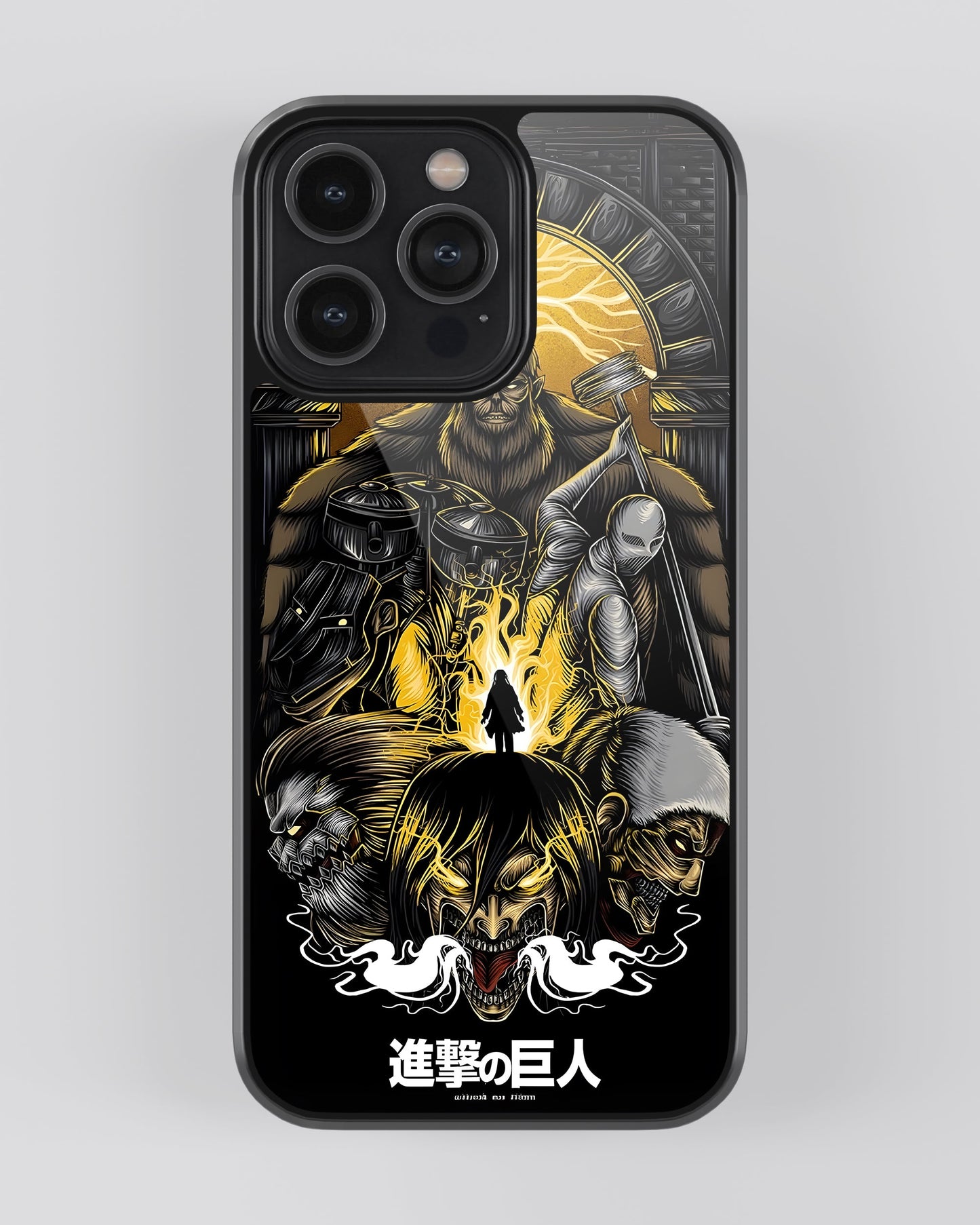 Attack On Titan Glass Mobile Cover