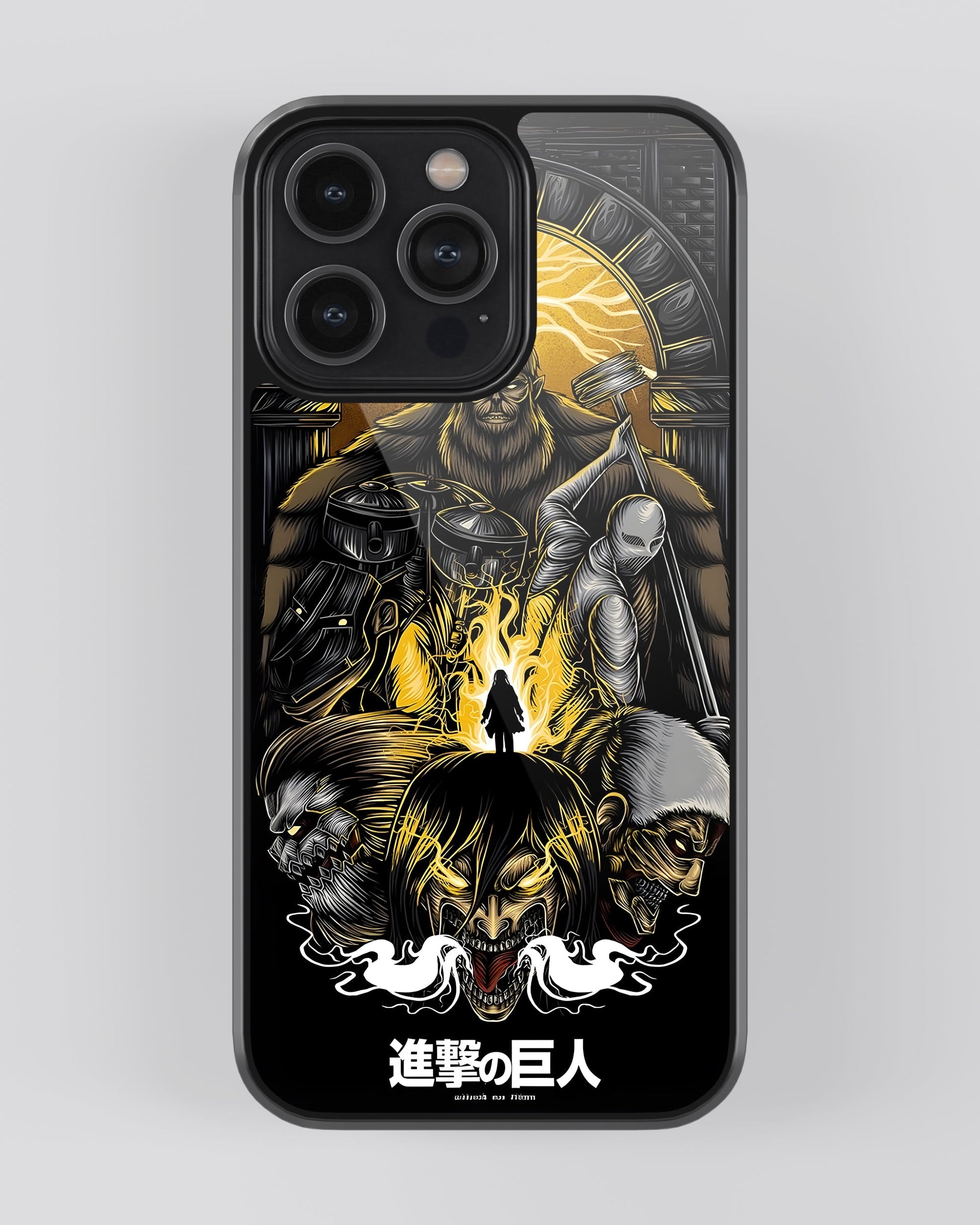 Attack On Titan Glass Mobile Cover