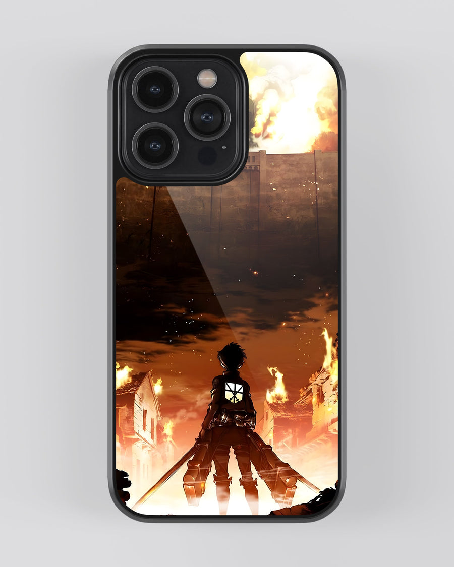 Attack On Titan Glass Mobile Cover