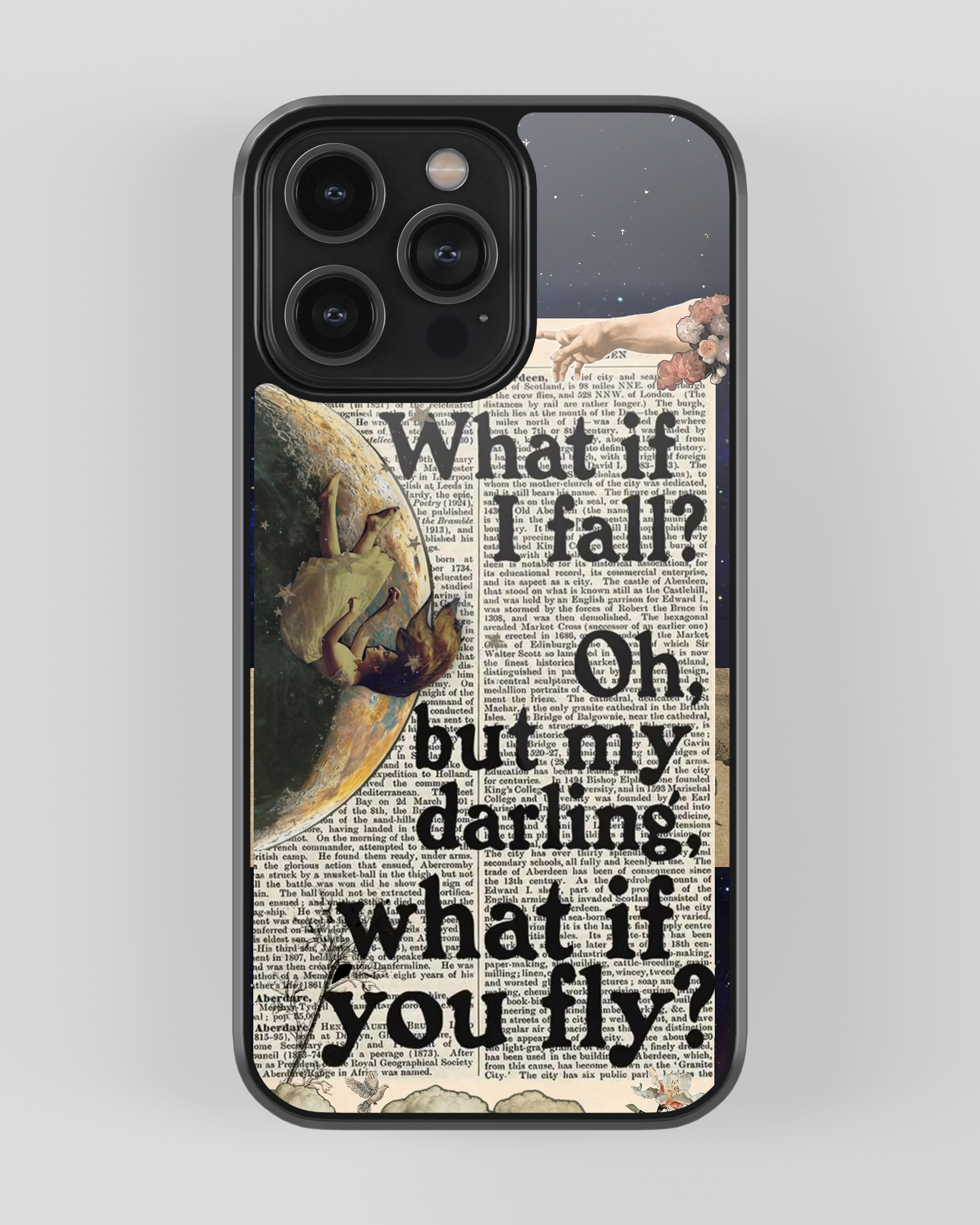 Whispers On Papers Glass Mobile Cover