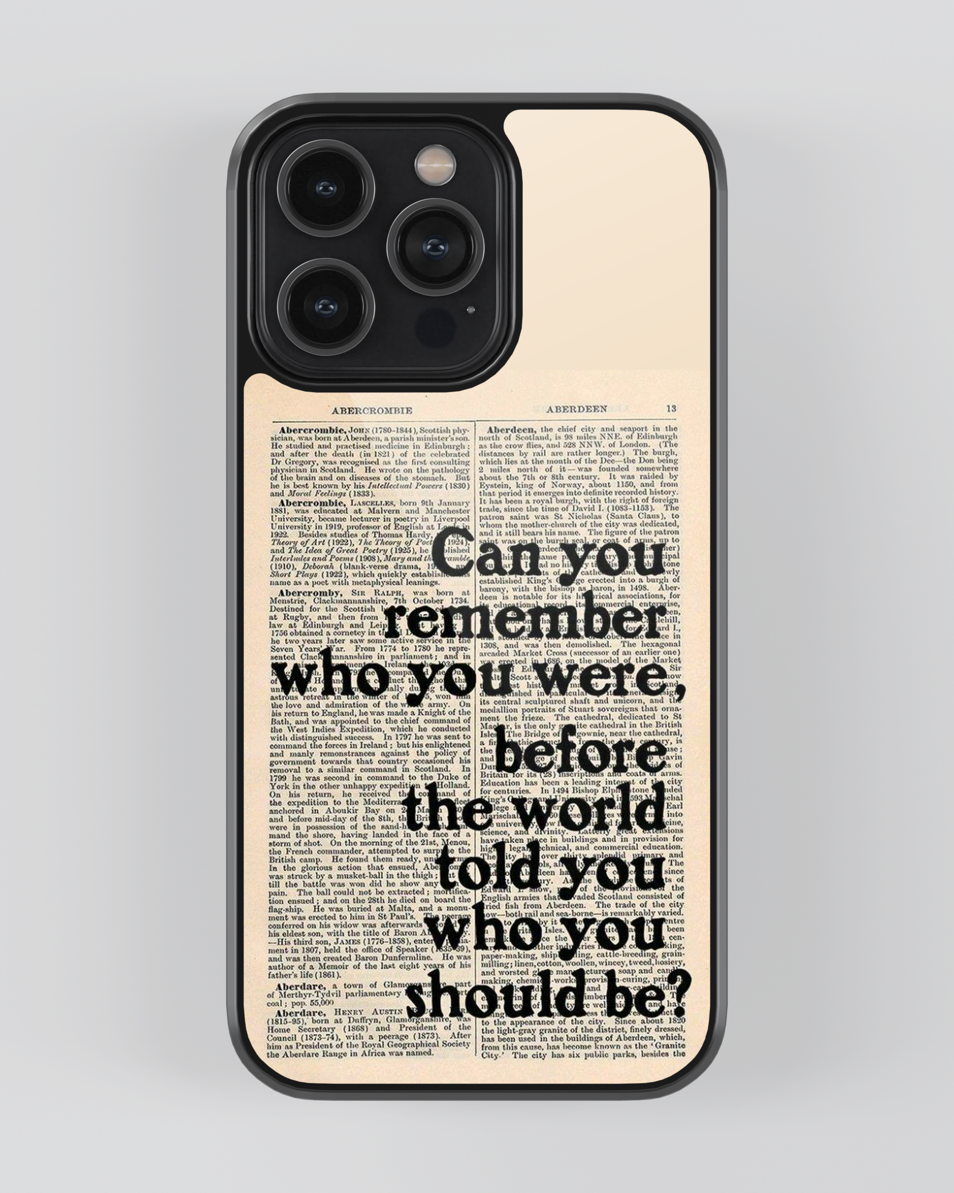 Whispers On Papers Glass Mobile Cover