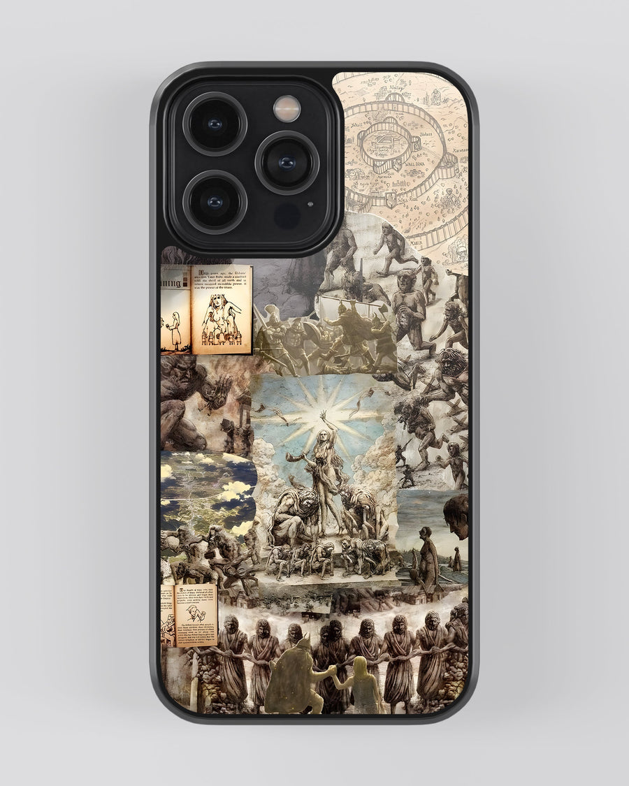 Attack On Titan Glass Mobile Cover