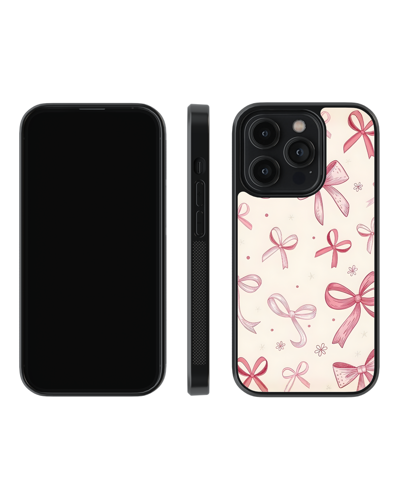Girls Aesthetic Impact Case (Pink Bows)