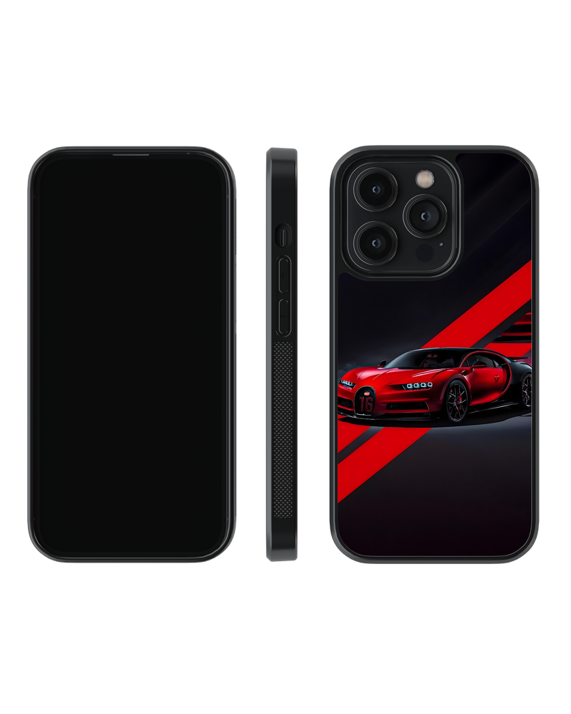 Sports Car Impact Case (Red Chiron)