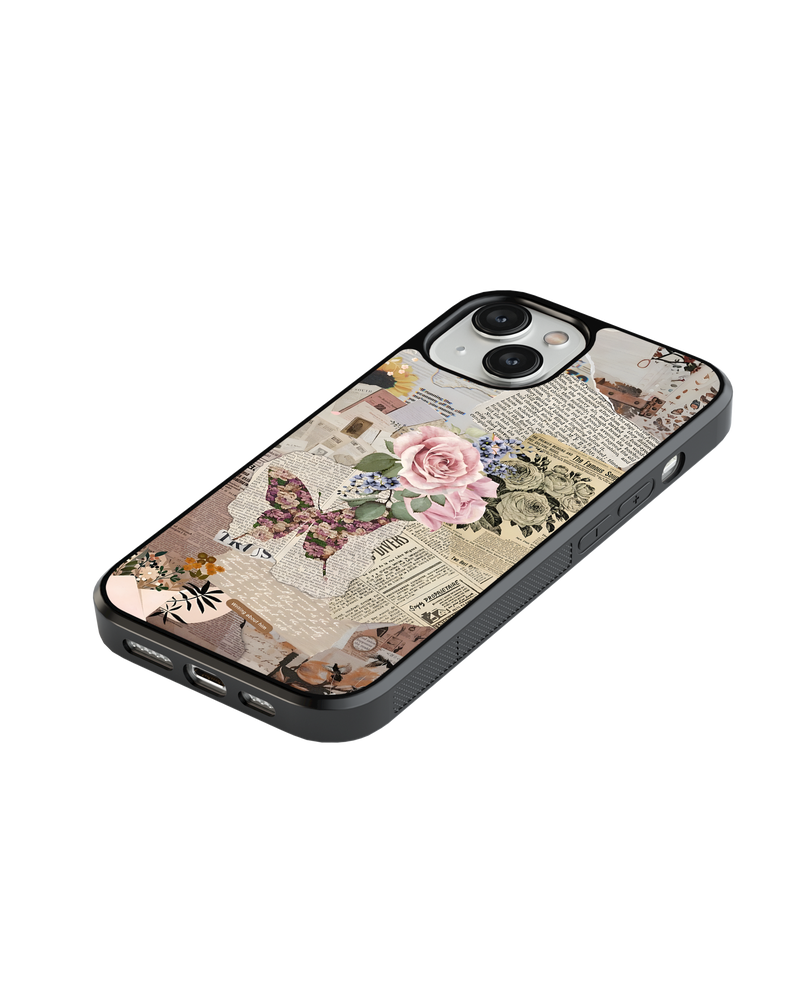 Girls Aesthetic Impact Case (Flowers and Pages)