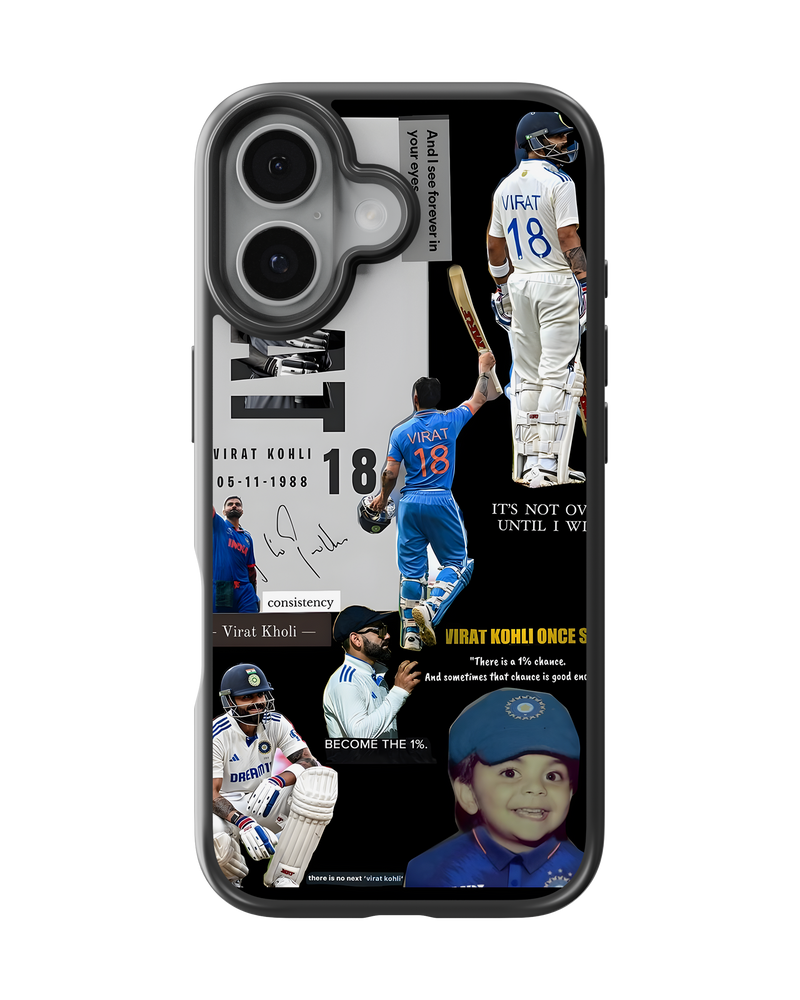 Cricket Impact Case (King Kohli Collage)