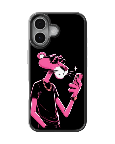 Cartoon Mobile Cover (Pink Panther Dark)