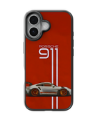Sports Car Impact Case (Porsche 911 Red)