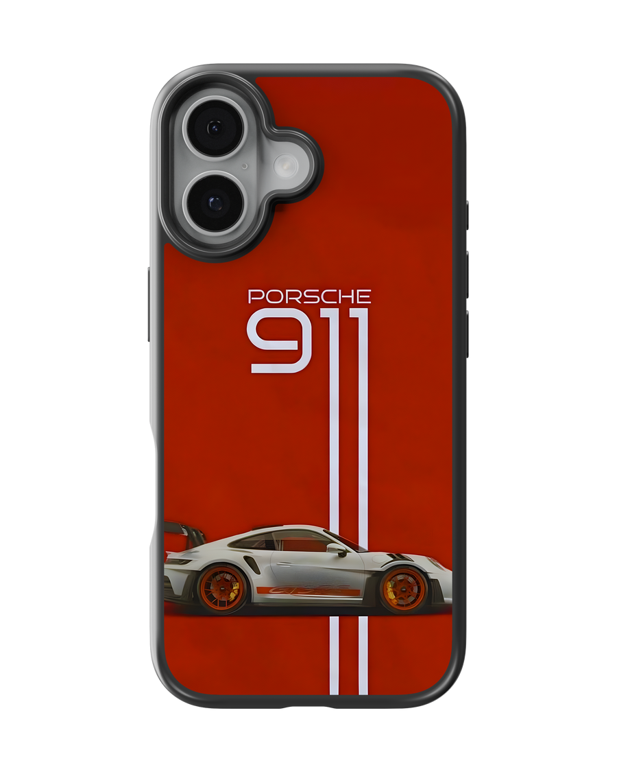 Sports Car Impact Case (Porsche 911 Red)