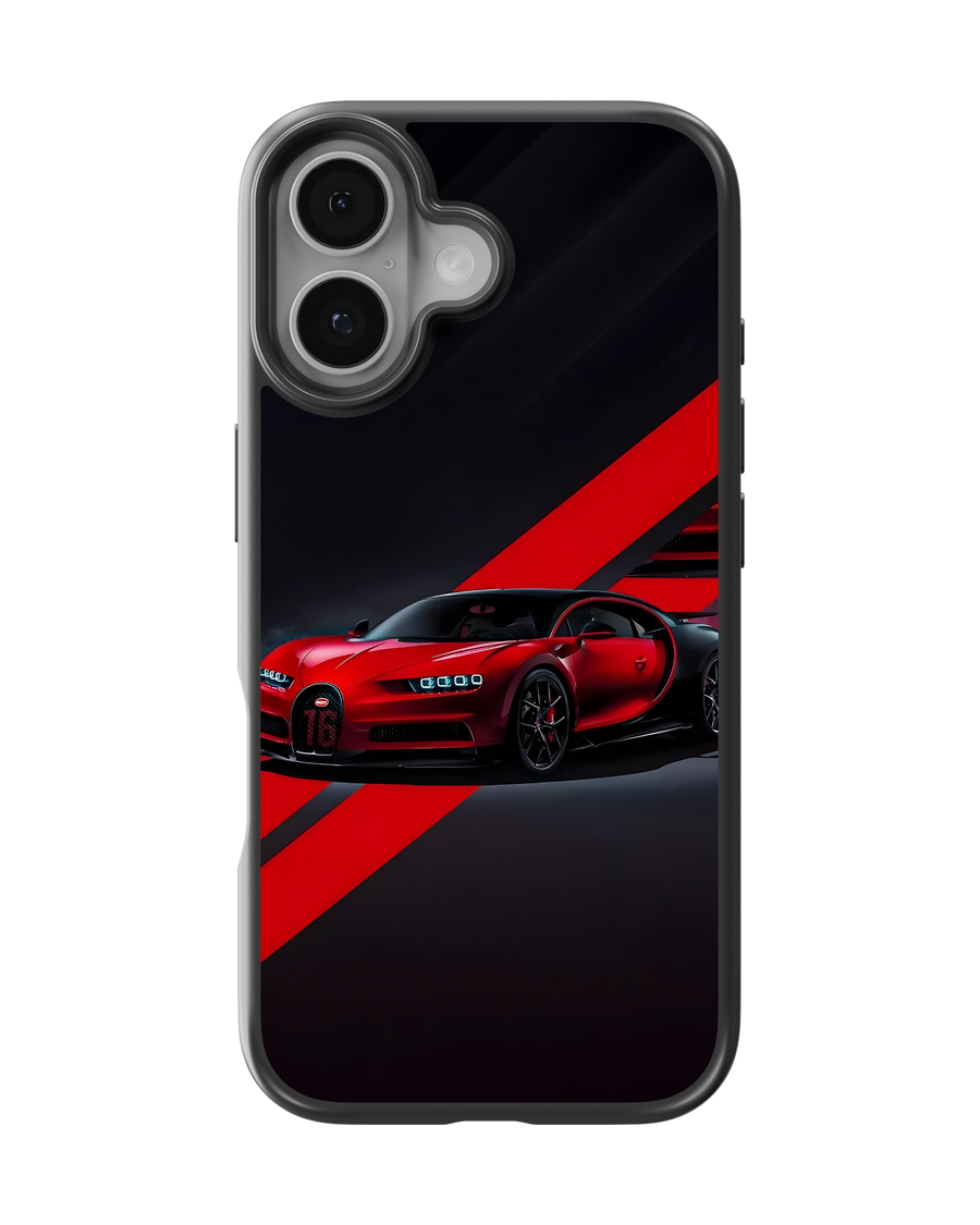Sports Car Impact Case (Red Chiron)