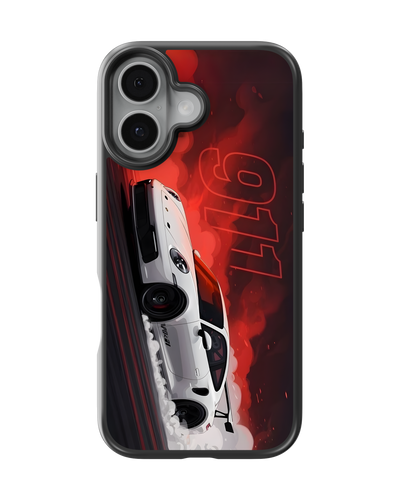 Sports Car Mobile Cover (White 911)