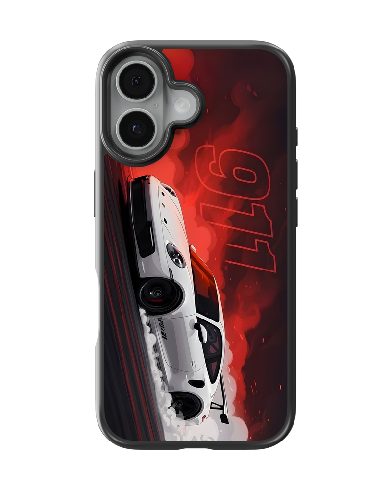 Sports Car Impact Case (White 911)