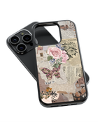 Girls Aesthetic Impact Case (Flowers and Pages)