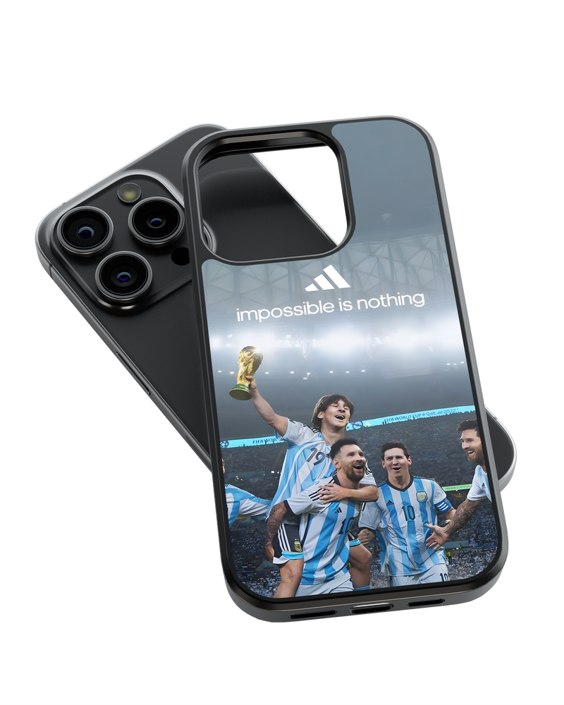Football Mobile Cover (Messi Nothing is Impossible)