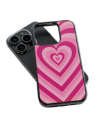 Y2K Impact Case (Pink Hearts)