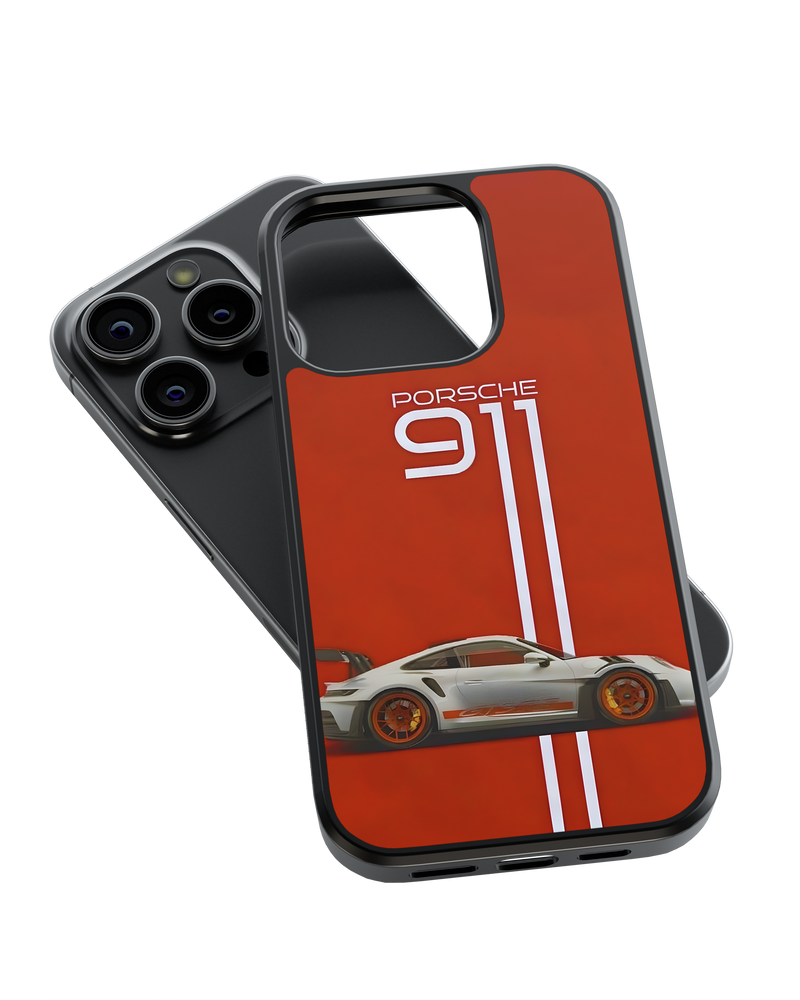 Sports Car Impact Case (Porsche 911 Red)