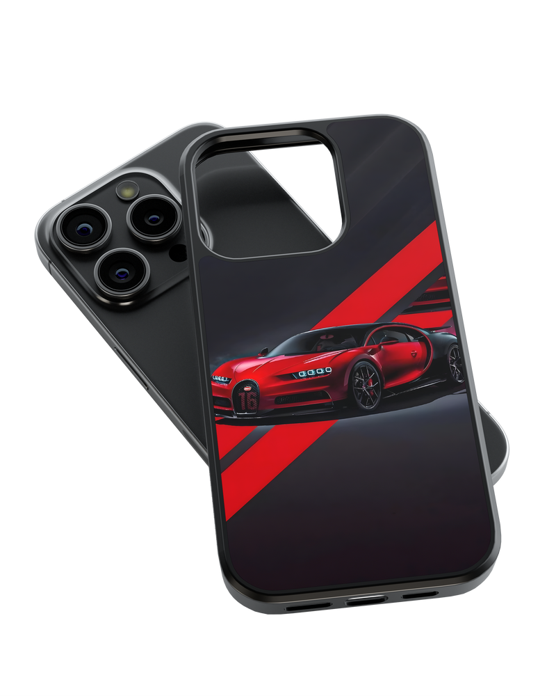 Sports Car Impact Case (Red Chiron)