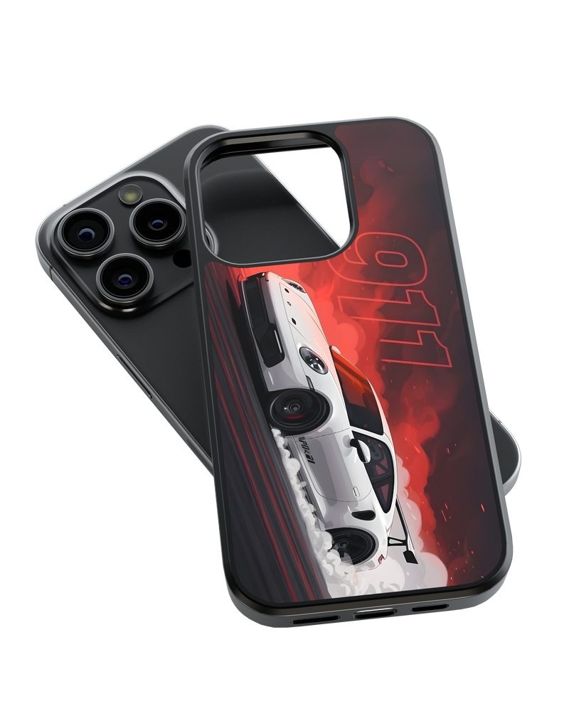 Sports Car Impact Case (White 911)