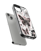 Girls Aesthetic Impact Case (Black Pink Butterfly)