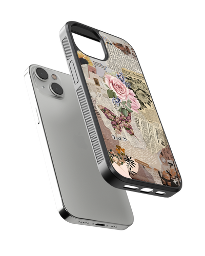 Girls Aesthetic Mobile Cover (Flowers and Pages)