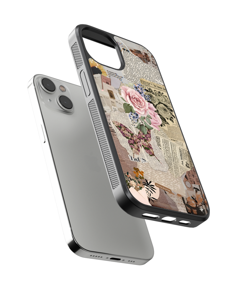 Girls Aesthetic Impact Case (Flowers and Pages)