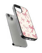 Girls Aesthetic Impact Case (Pink Bows)