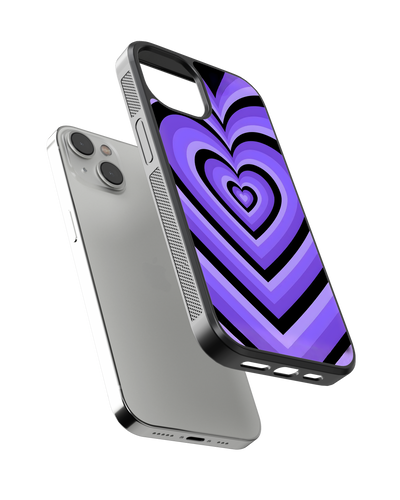Y2K Mobile Cover (Purple Hearts)