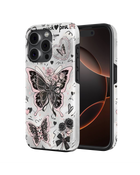 Girls Aesthetic Tank Case (Black Pink Butterfly)
