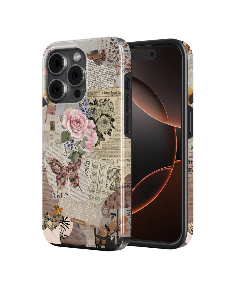 Girls Aesthetic Tank Case (Flowers And Pages)