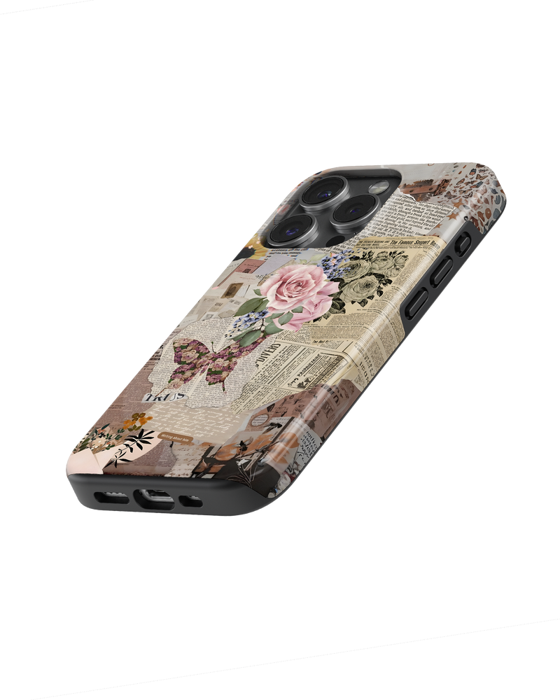 Girls Aesthetic Tank Case (Flowers And Pages)