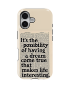 Whispers On Papers Tank Case (Dream Come True)