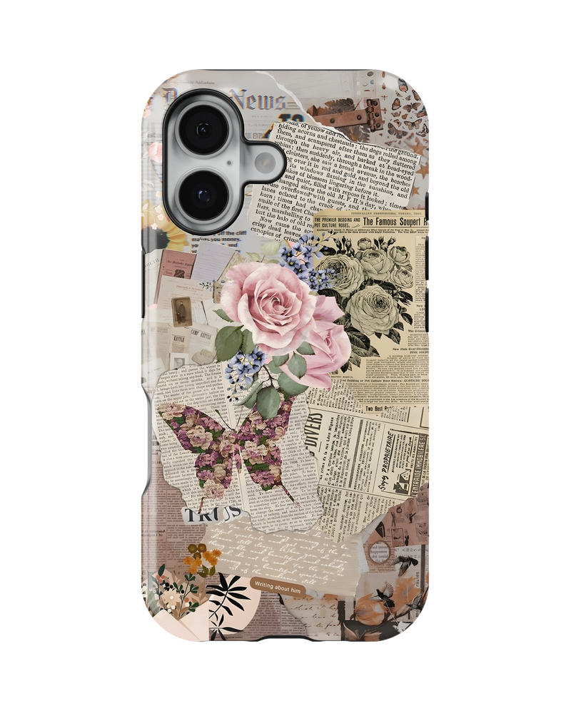 Girls Aesthetic Tank Case (Flowers And Pages)