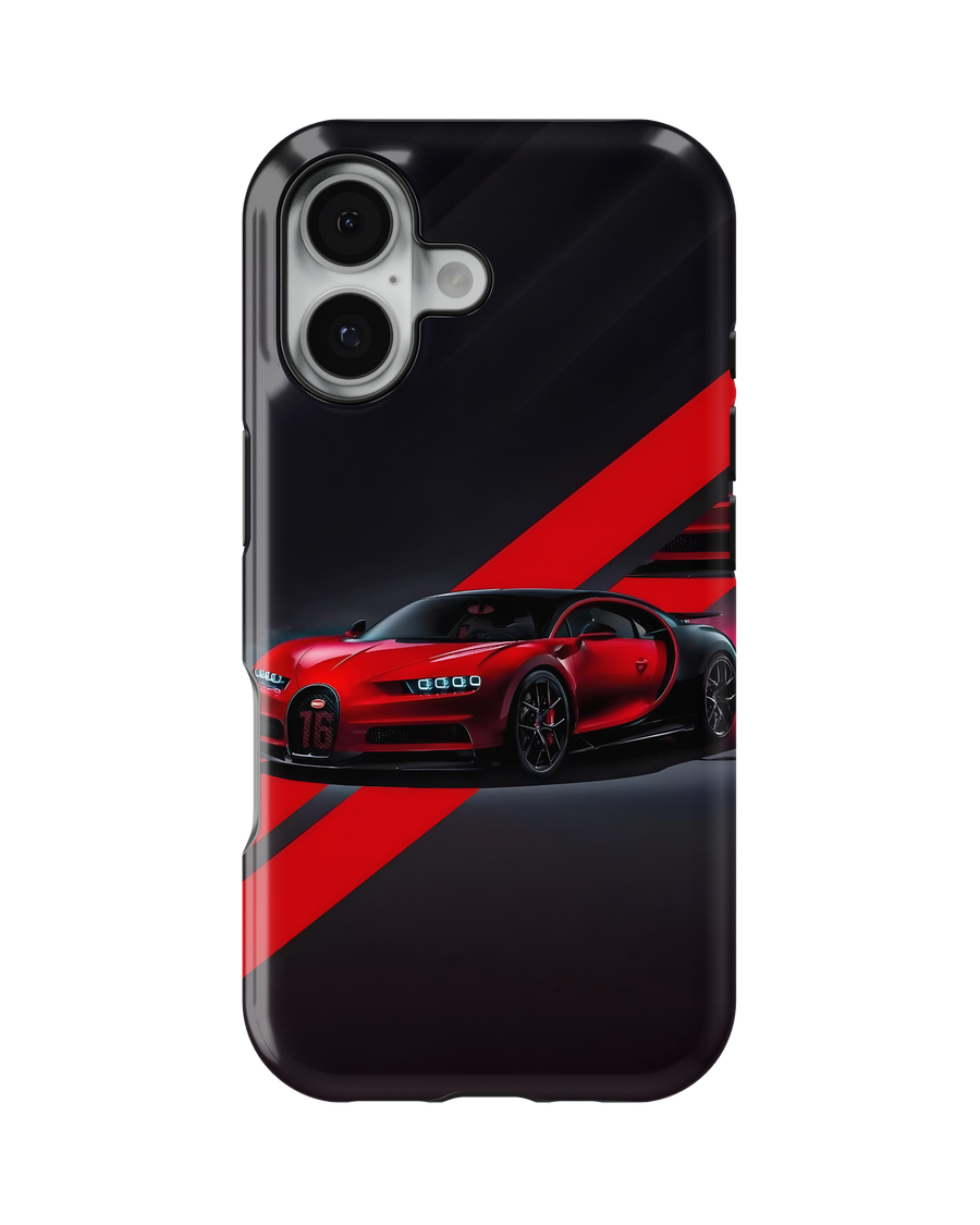 Sports Car Tank Case (Red Chiron)